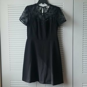 Nanette Lepore Black Dress with Lace Top